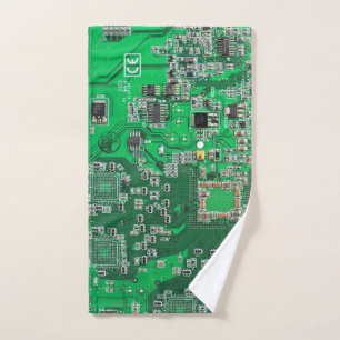 Carte de circuit Geek d'ordinateur vert