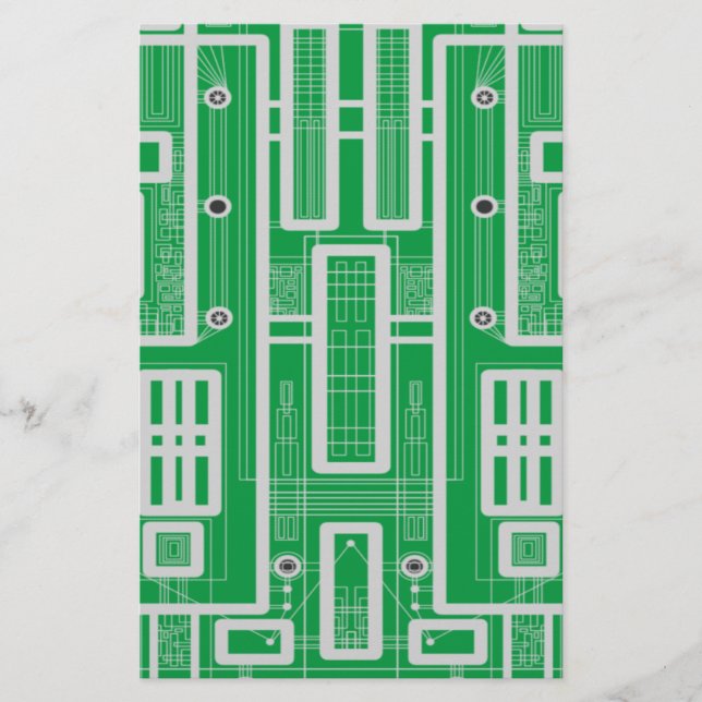Carte de circuit géométrique (Devant)
