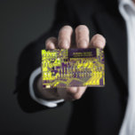 Carte de circuit imprimé moderne vert Code QR pers<br><div class="desc">Conception pcb Geeky avec nom,  fonction et code QR pour personnaliser.</div>