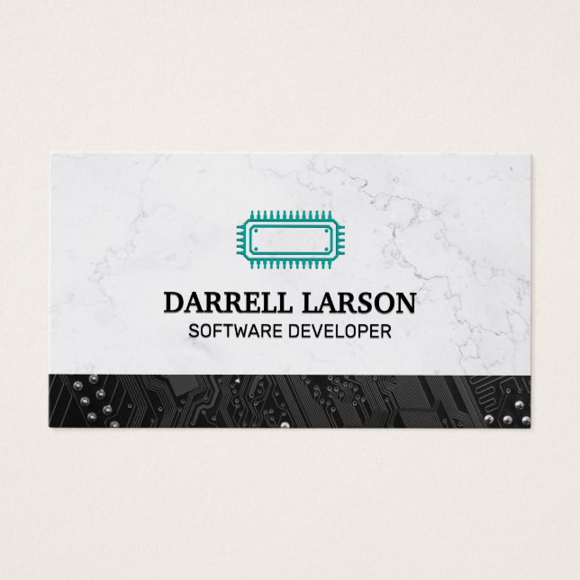 Carte de circuit noir | Micropuce technologique (Devant)