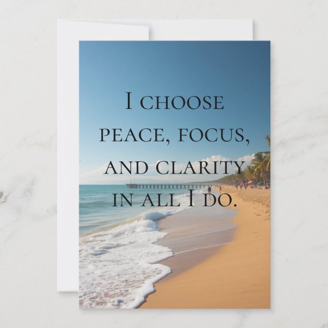 Carte de citation d'affirmation positive (Devant)