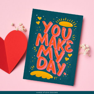 Carte de citation d'amour de typographie pour la S