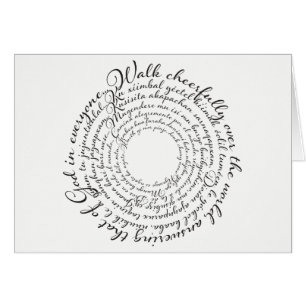 Carte de citation de George Fox à l'esprit joyeux