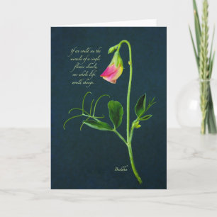 Carte de citation de miracle de Bouddha