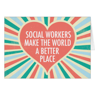 Carte de citation de travail social inspirante et