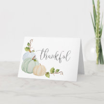 Carte de citrouille Thanksgiving personnalisée