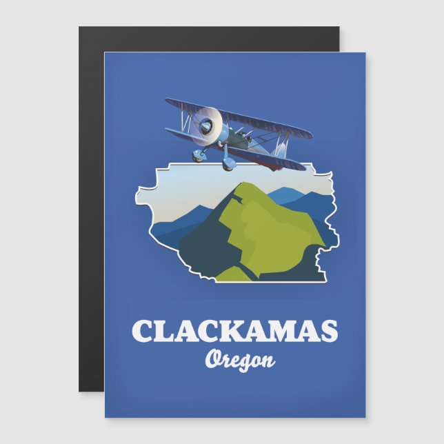 Carte de Clackamas Oregon États-Unis (Devant / Derrière)