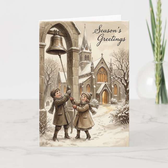 Carte de cloches de Noël (Devant)