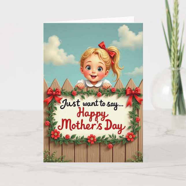 Carte de clôture Peekaboo Enfant Joyeux (Devant)