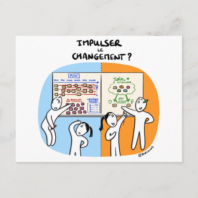 Carte de coaching "Comment impulser le changement" (Devant)
