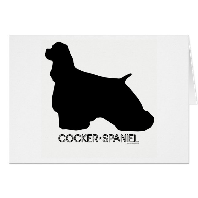 Carte de cocker (Devant horizontal)