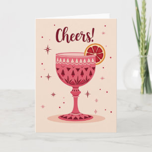 Carte de cocktail festif