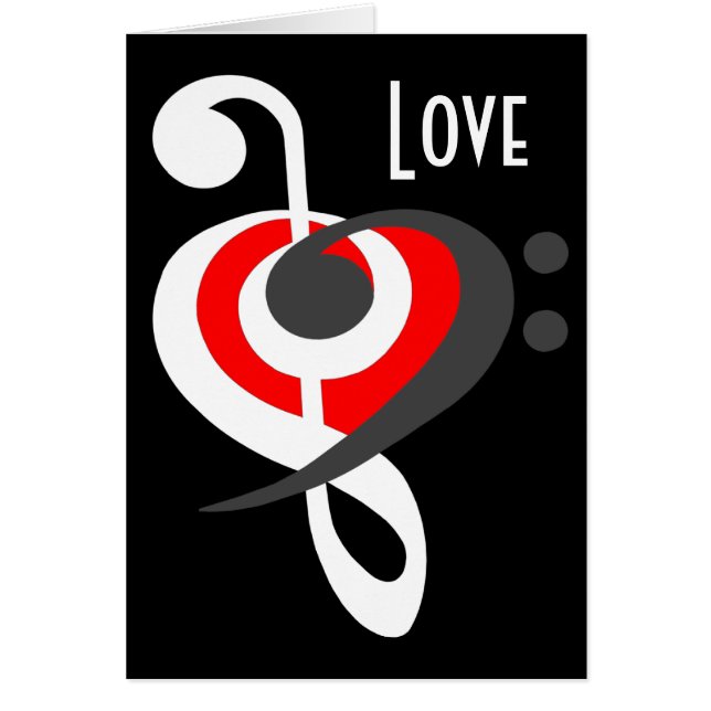 Carte de coeur de clef (Devant)