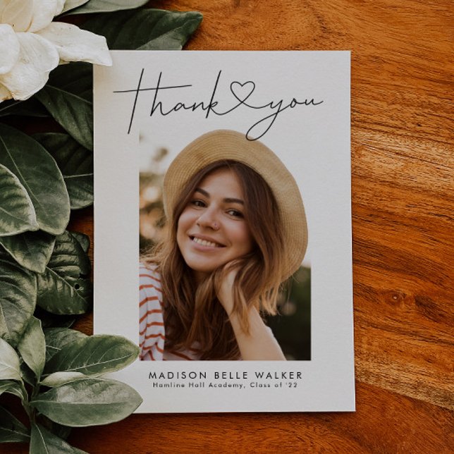 Carte de coeur du Merci de diplôme moderne (Créateur téléchargé)