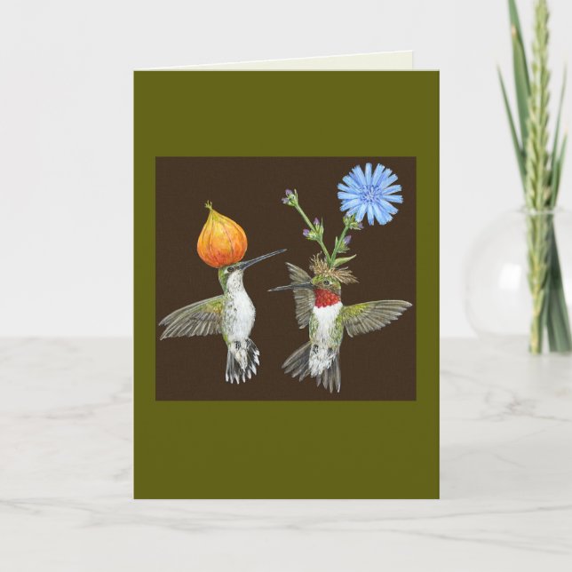 Carte de colibri Doug et Cheryl (Devant)