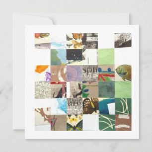 Carte de collage Carré, artsy, no 2