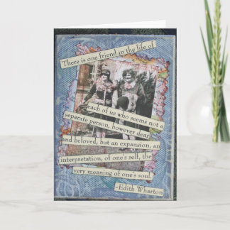 Carte de collage de boîte d'amitié