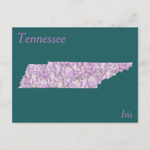 Carte de collage de fleur d'état du Tennessee