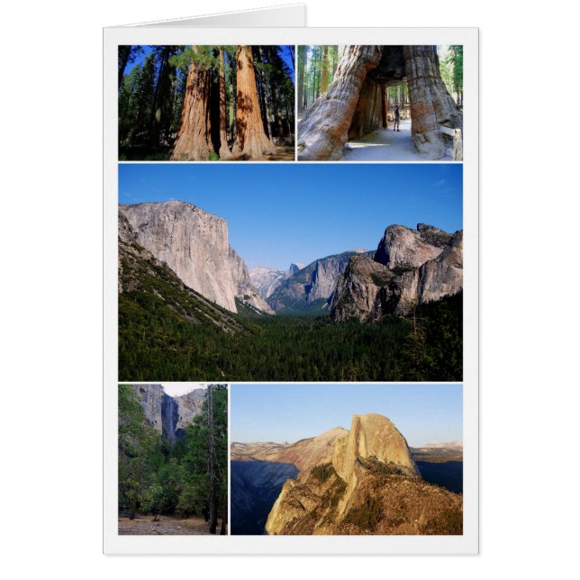 Carte de collage du parc national Yosemite (Devant)
