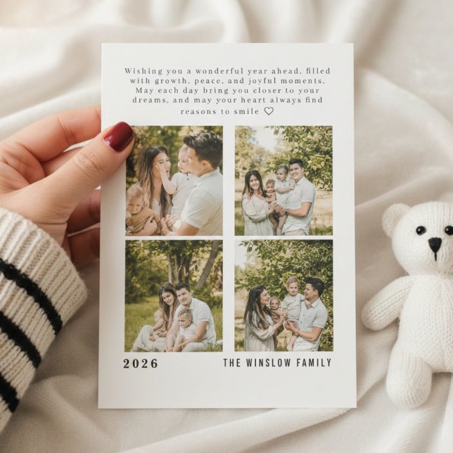 Carte de Collage Photo de Famille pour le Nouvel A (Créateur téléchargé)