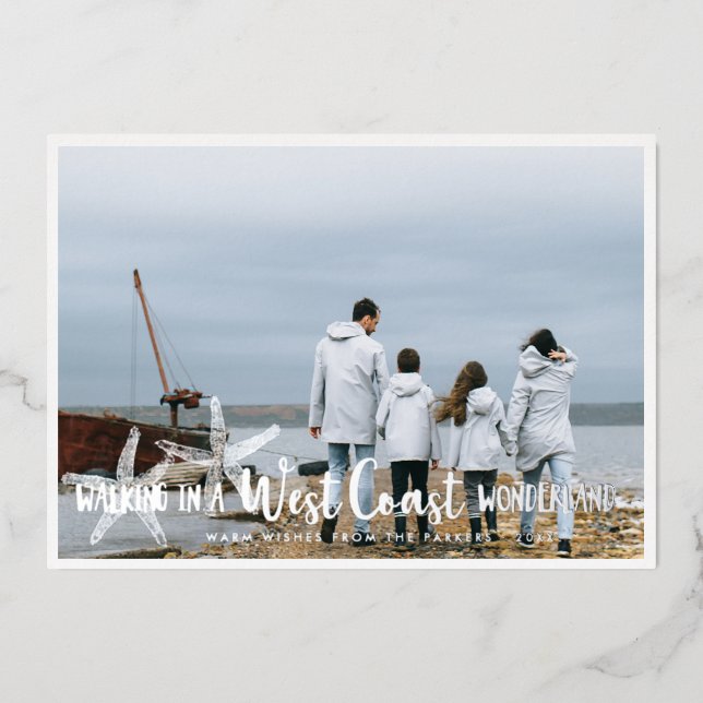 Carte de Collage Photo de Vacances Côtières au Bor (Recto)