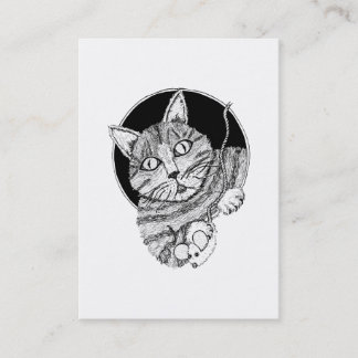 Carte de collection d'art d'ACEO "du chat de