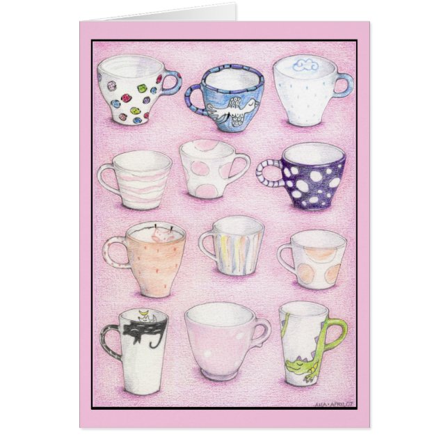 Carte de collection rose (Devant)