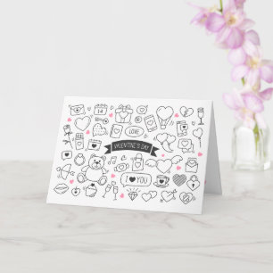 Carte de coloriage amusante pour la Saint-Valentin