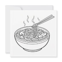 Carte de coloriage de nouilles noires et blanches