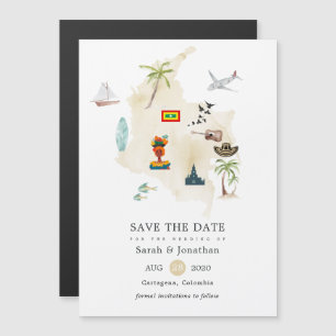 Carte de Columbia Cartagena Destination Wedding