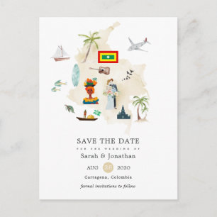 Carte de Columbia Cartagena Destination Wedding