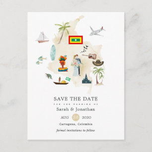 Carte de Columbia Cartagena Destination Wedding
