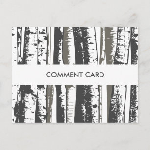 carte de commentaire arbres aspen
