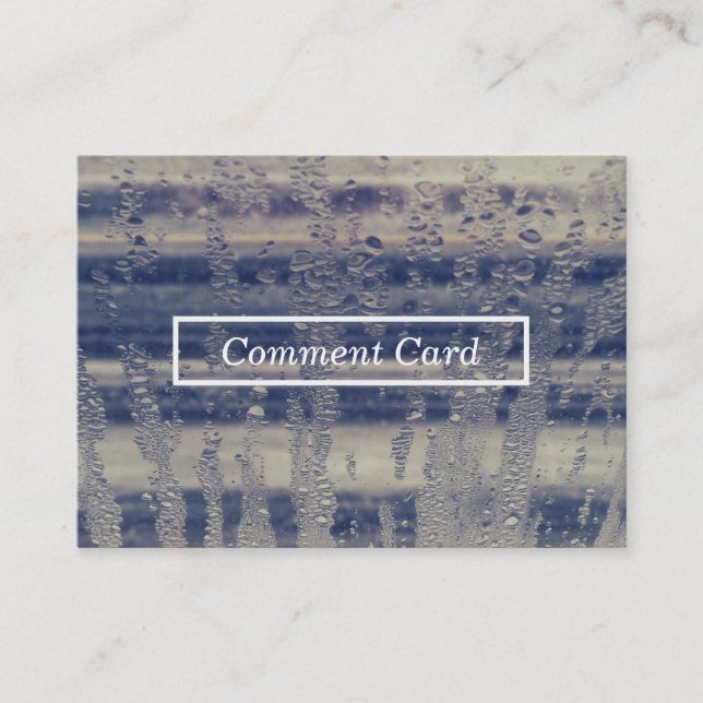 carte de commentaire de la fenêtre d'hiver (Devant)