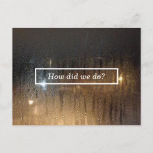 carte de commentaire de pluie automne