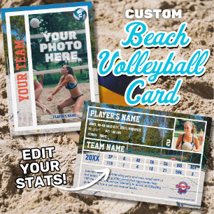 Carte de commerce de Beach Volleyball Souvenir