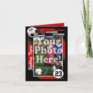 Carte de commerce de football, Couleur et Taille p