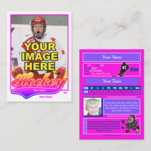 Carte de commerce de hockey Swash - Statistiques p