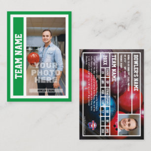 Carte de commerce de quilles personnalisée (Kelly