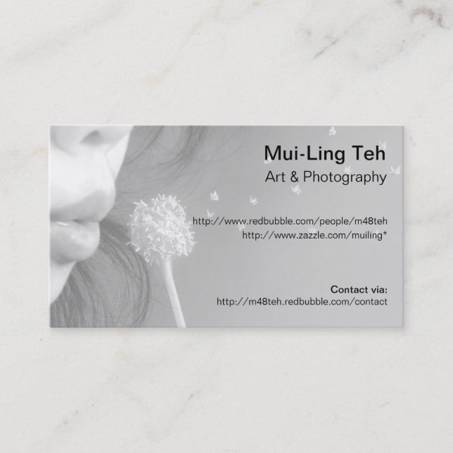 Carte de commerce de souhaits (Devant)