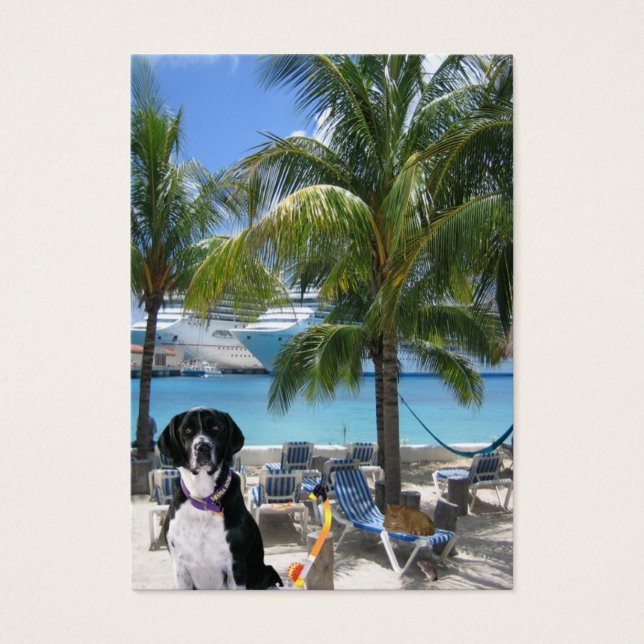 Carte de commerce "Imaginative" de chien de mer (Devant)