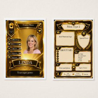 Carte de commerce Maman en glacé Glamour Gold