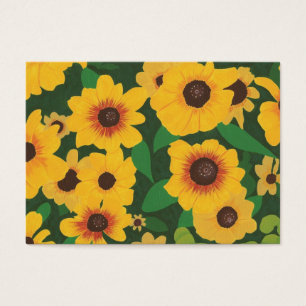 Carte de commerce pour les artistes de tournesols