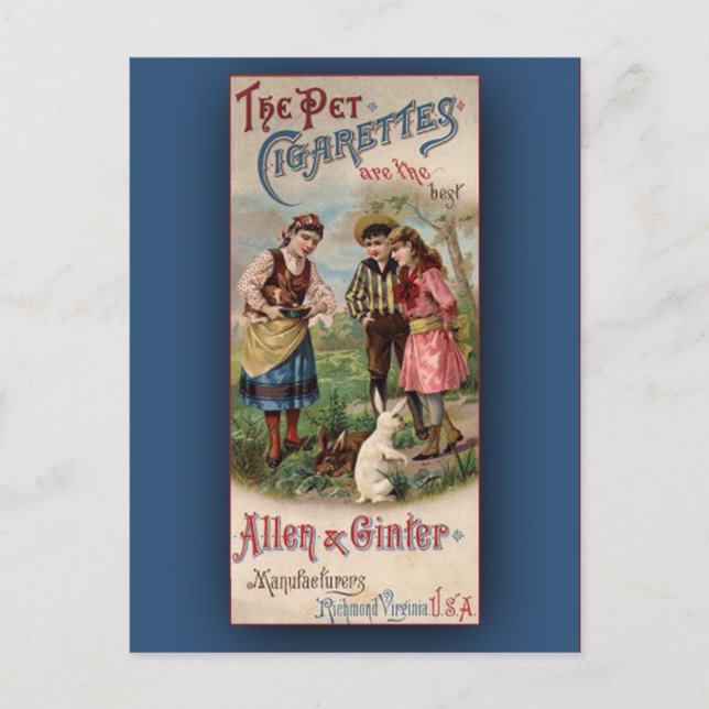 Carte de commerce Vintage Art Victorien (Devant)