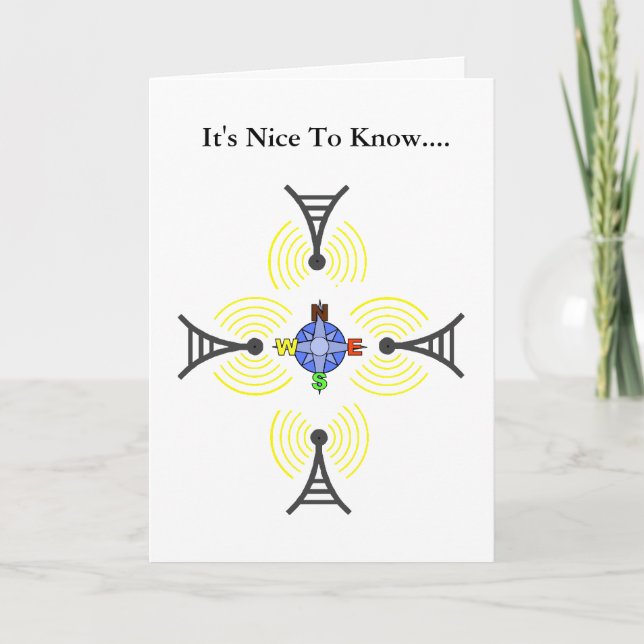 Carte de communication et d'amitié du monde de (Devant)