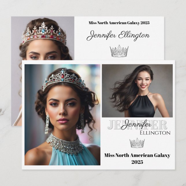 Carte de Compétition de Signature Pageant Essentia (Devant / Derrière)