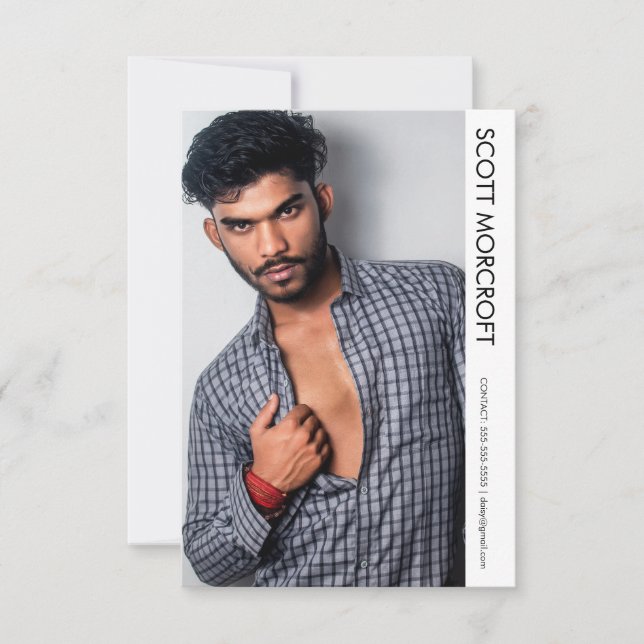 Carte de composite photo de modèle professionnel m (Devant)