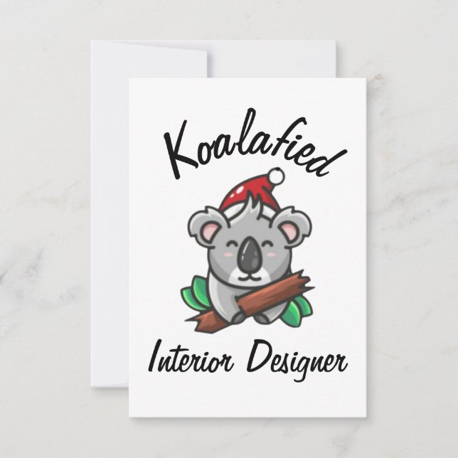 Carte de concepteur d'intérieur Koalafied (Devant)