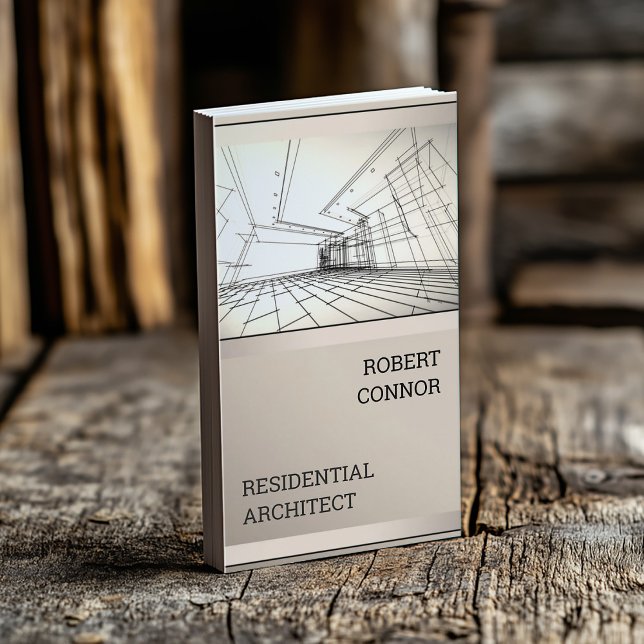 Carte de conception de maison de dessin d'architec (Perfect for business)
