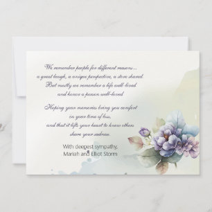 Carte de condence Nosegay Aquarelle